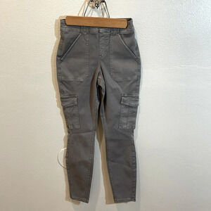 Spanx 20311Q Gray Stretch Twill  Cargo Pant Size S Petite